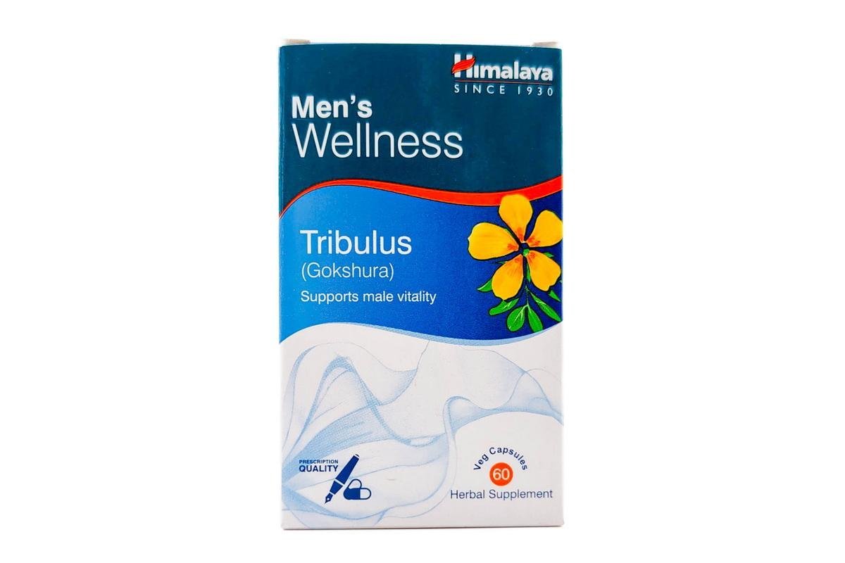 Himalaya Men's Wellness Tribulus Herbal Supplement - Sugar Free, Preservatives Free, Soy Free 60 Capsules
