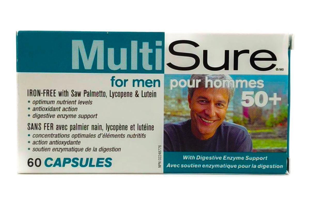 Webber Naturals Multisure For Men 50+ Capsules 60 Pieces