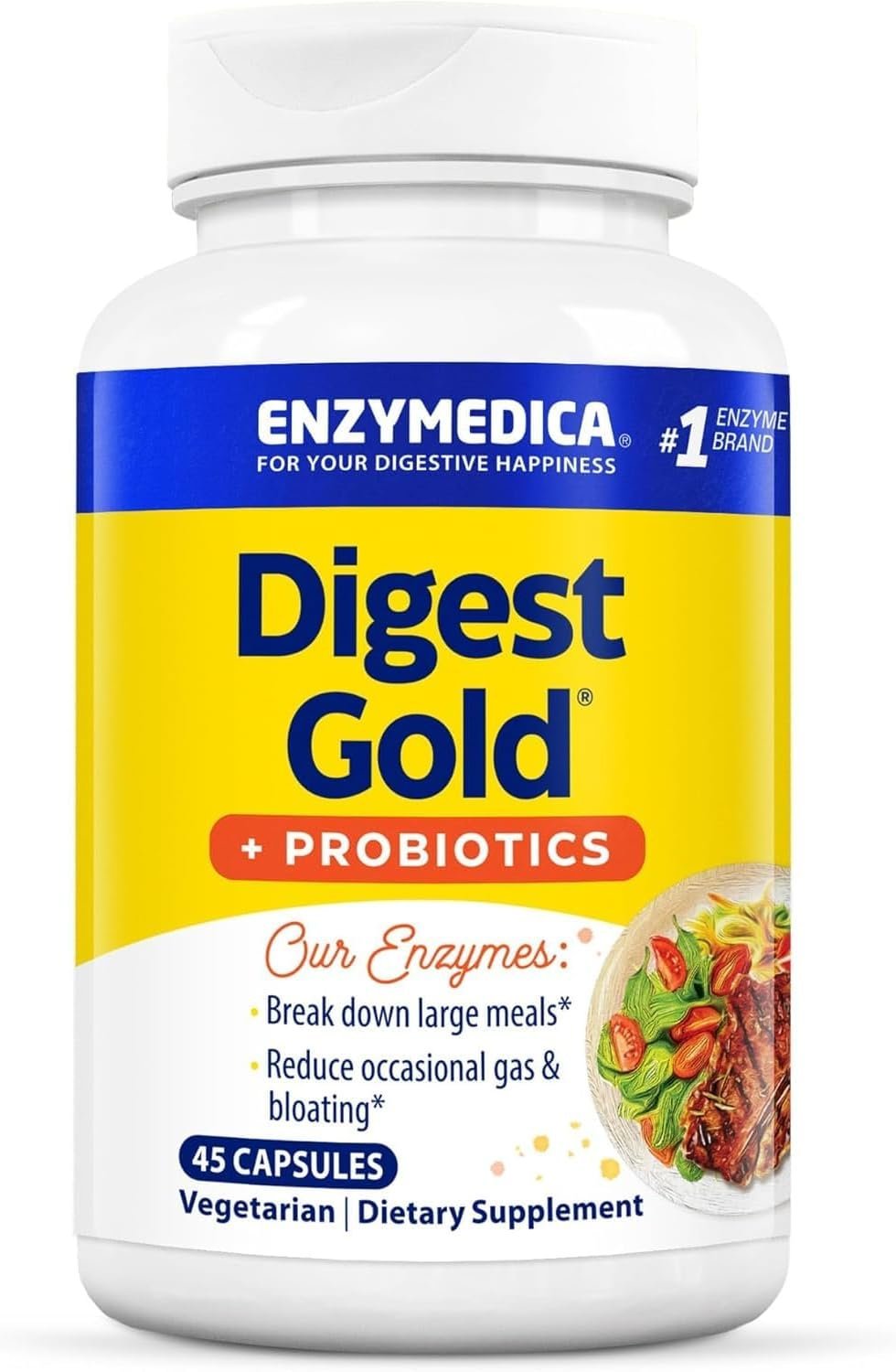 Enzymedica Digest Gold + Probiotics Capsules 45 Pieces