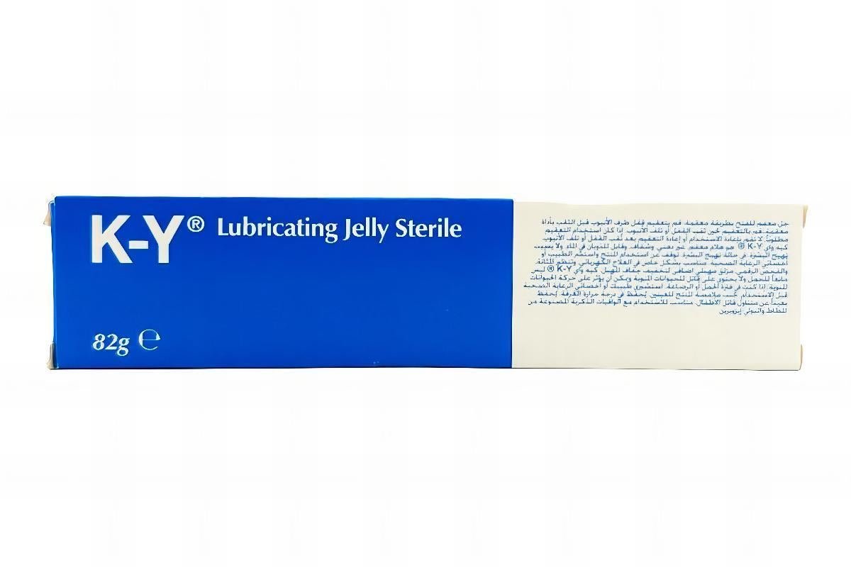 KY Lubricating Jelly Sterile Personal Lubricant Gel, Water-Based, 82g