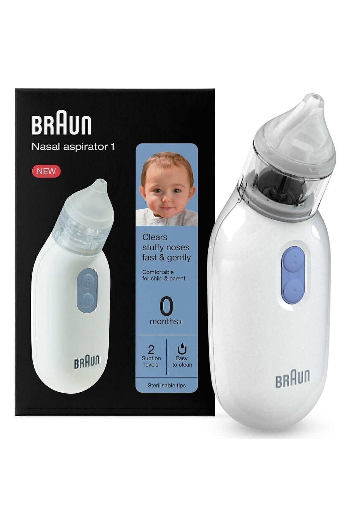 Braun BNA100EU Electric Nasal Aspirator-1 White