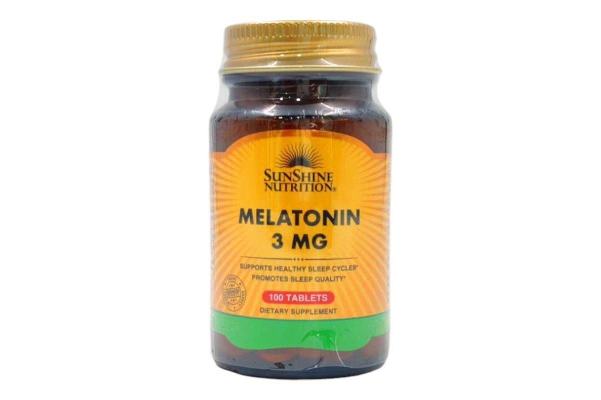 Sunshine Nutrition Melatonin 3mg Tablets, 100 Pieces