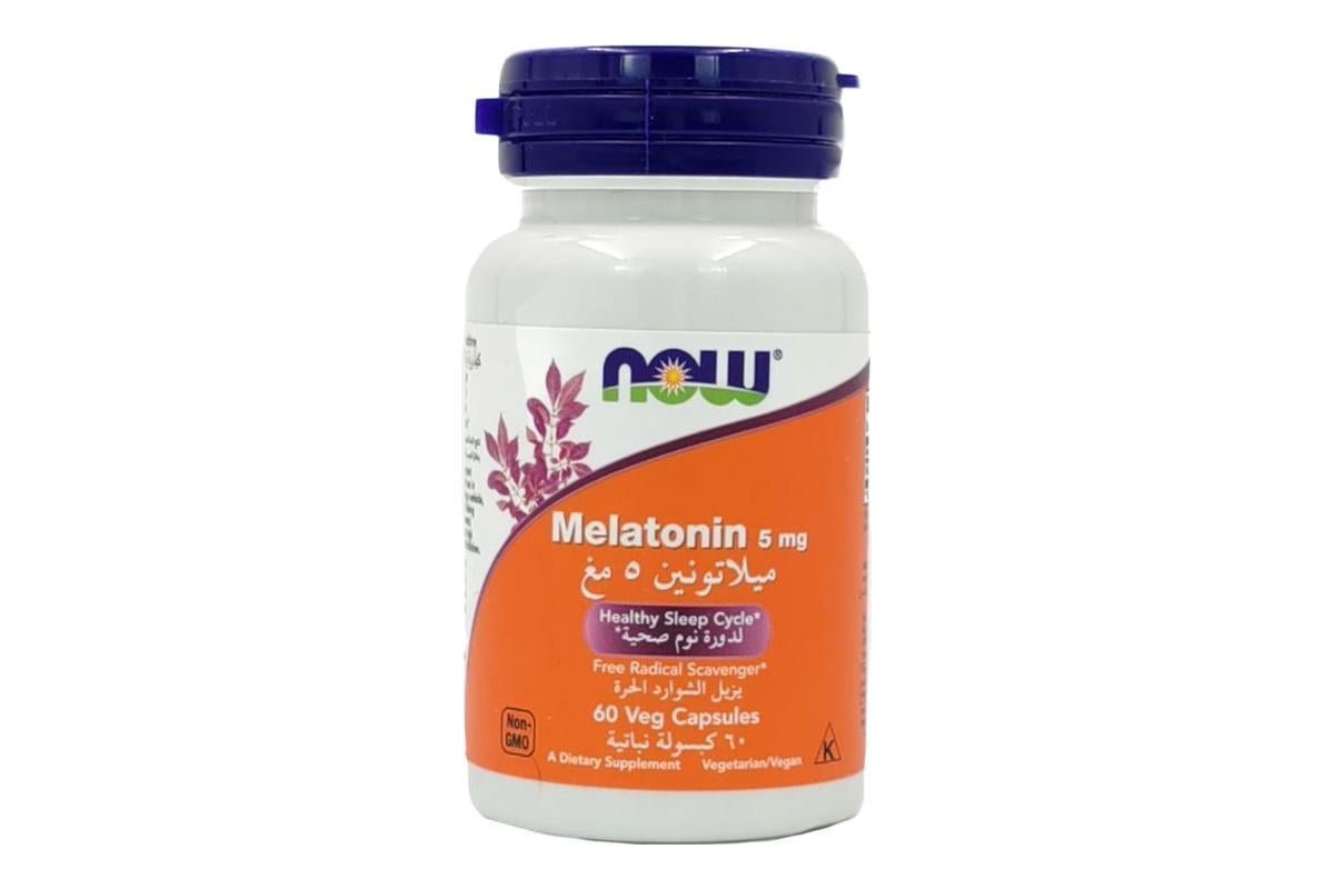 Now Melatonin 5Mg Capsules, 60 Capsules