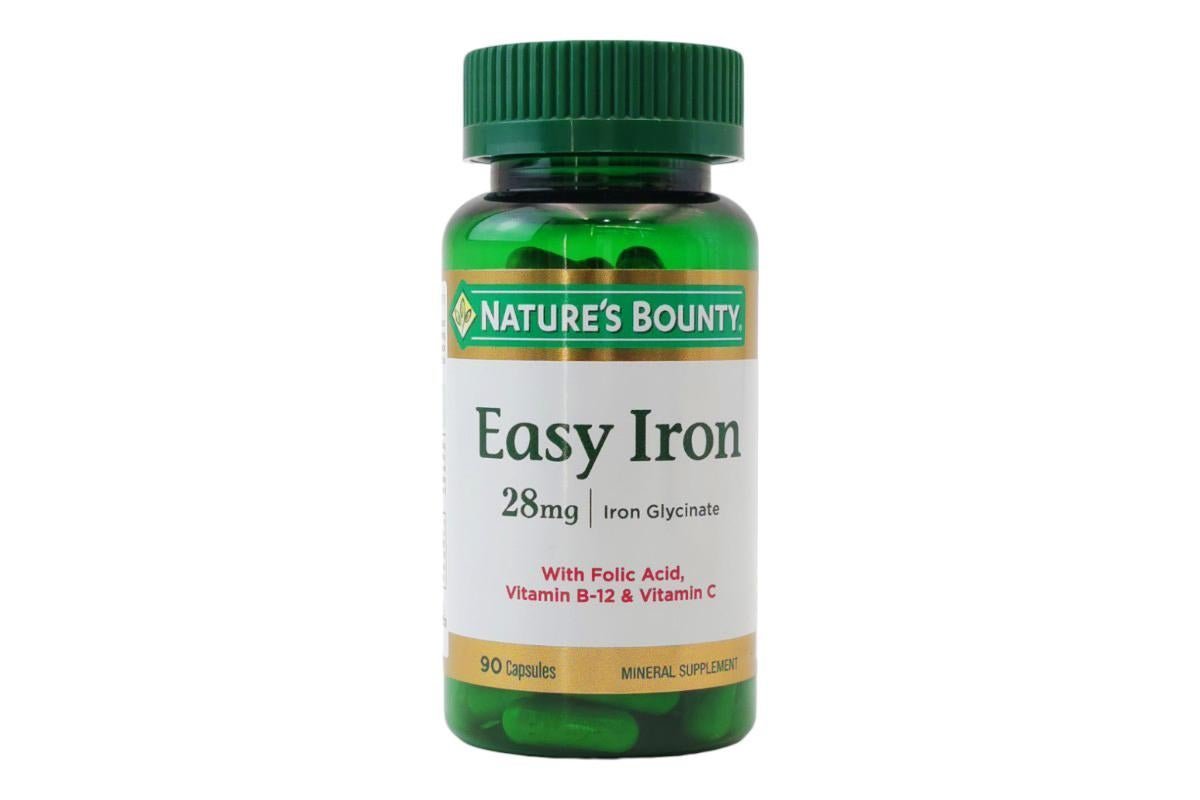 Nature's Bounty Gentle Iron 28mg Capsules 90s