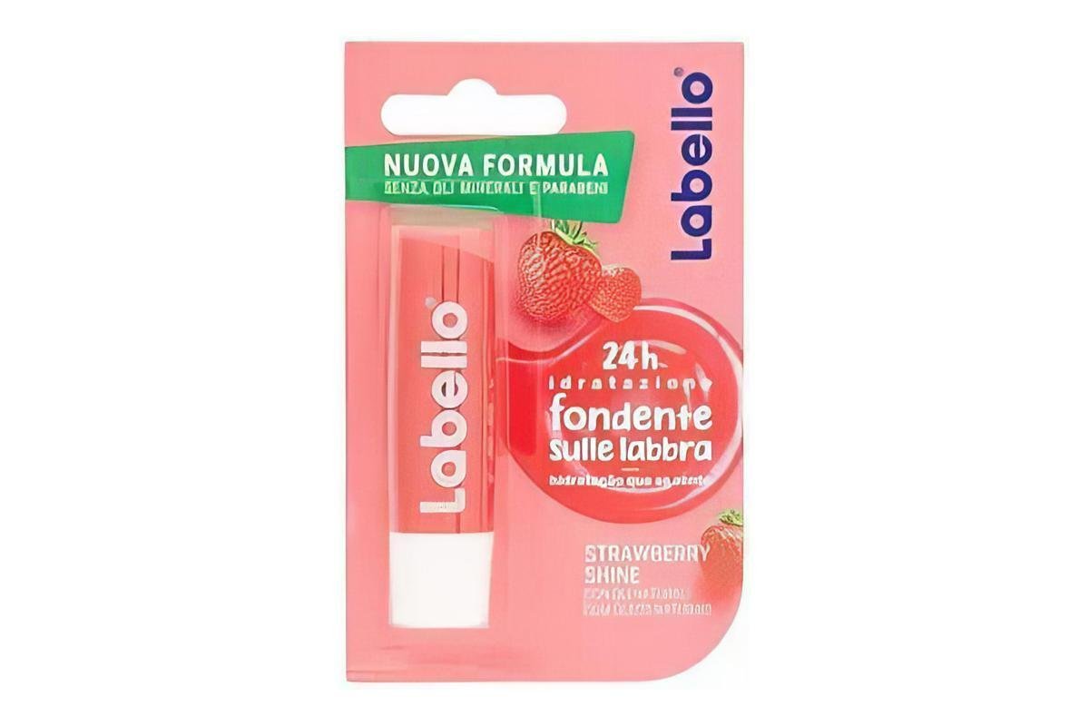 LABELLO Lip Balm Moisturising Lip Care Strawberry Shine 4.8 g