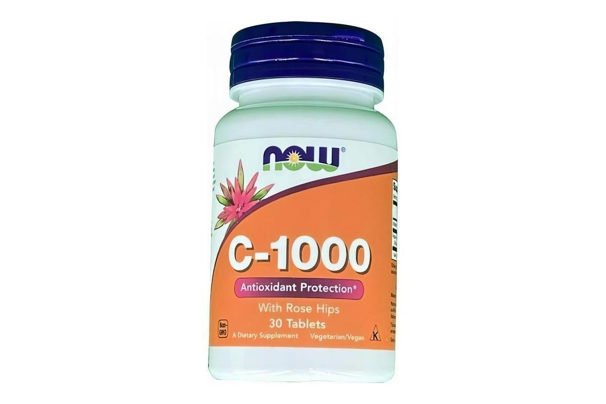 Now Vitamin C-1000 With Rose Hips, 30Tablets