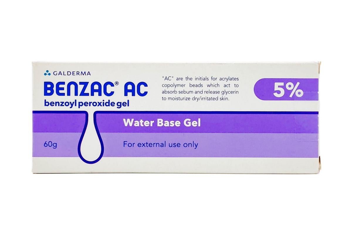 Benzac AC 5% Benzoyl Peroxide Gel, 60g