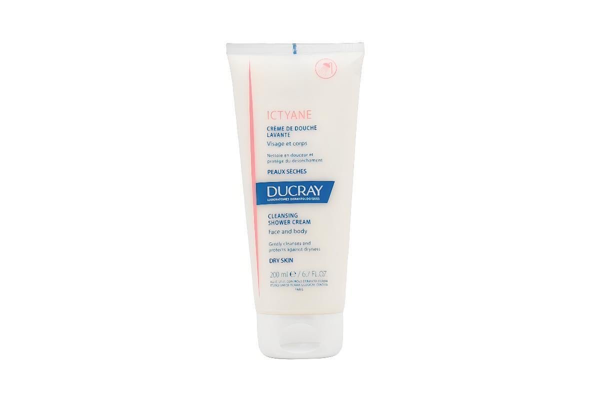 Ducray Ictyane Visage Et Corps Peaux Seches Cleansing Shower Cream Face And Body 200Ml
