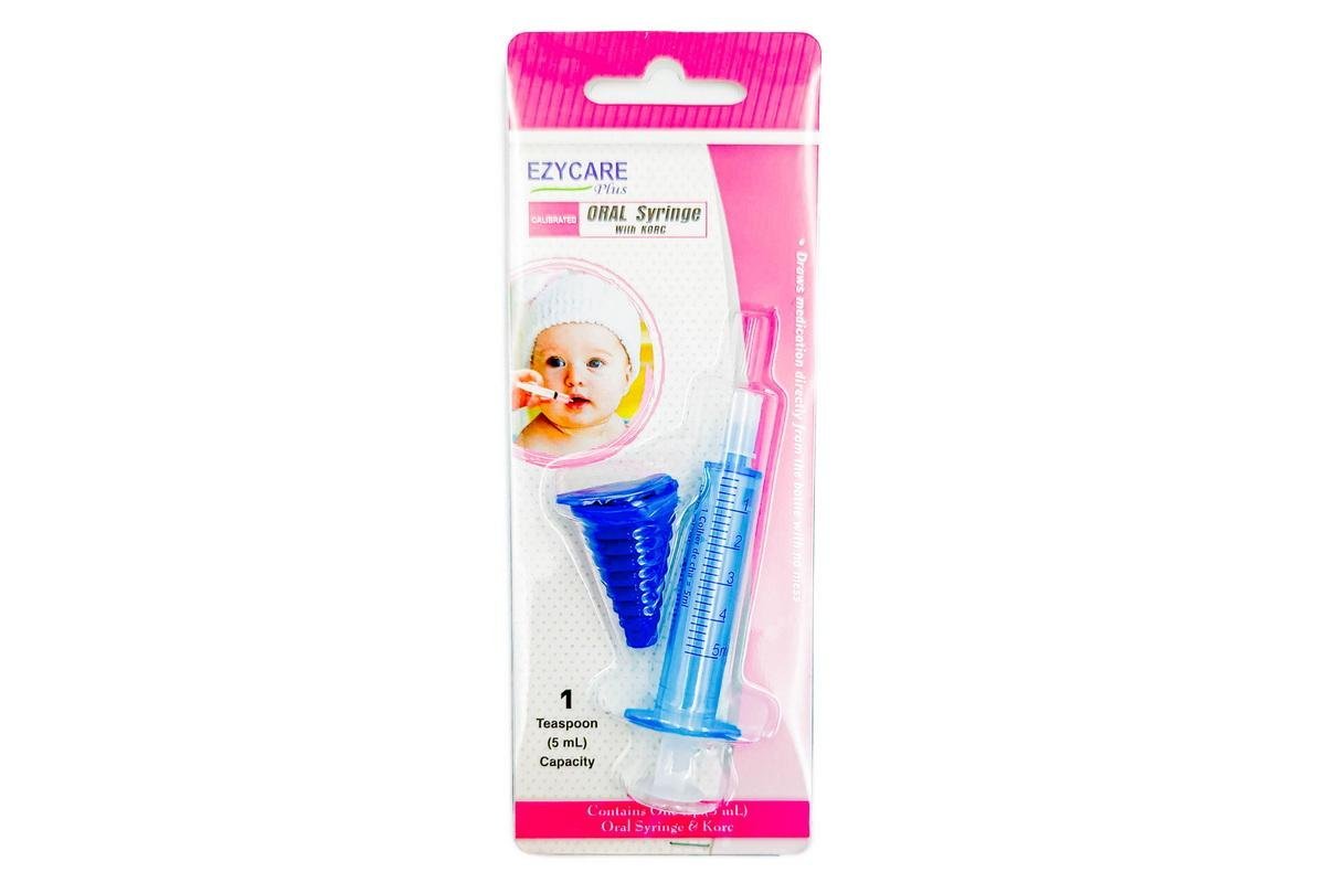Ezycare Calibrated Oral Syringe with Korc, 5ml