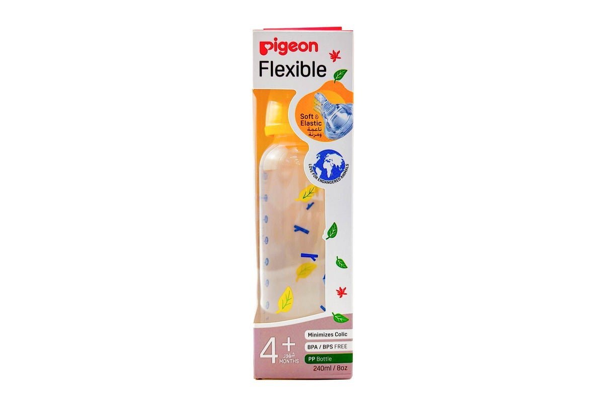 Pigeon Animal Print Decorated Bottle 240 ml