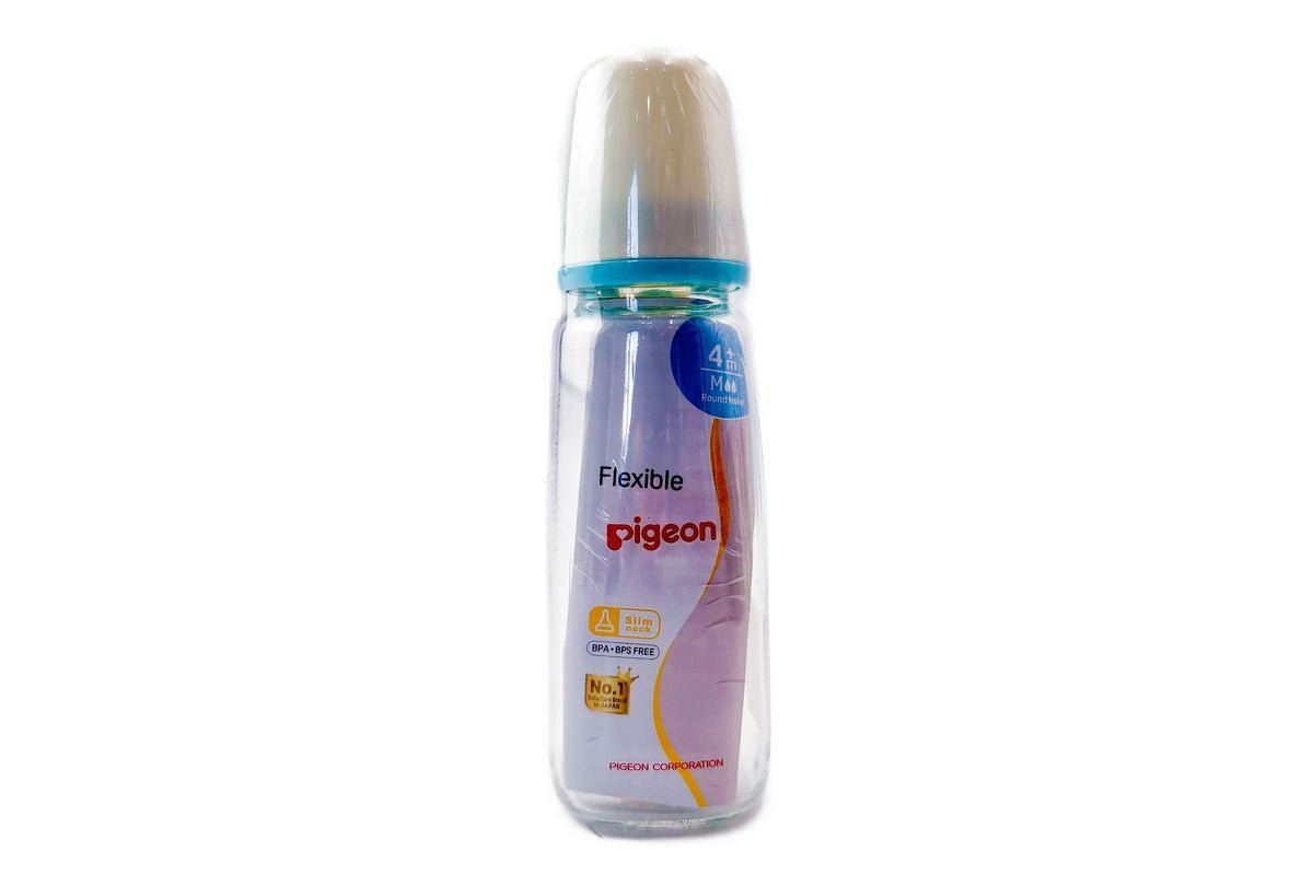 Pigeon Slim Neck Glass Bottle White Cap 200 ml