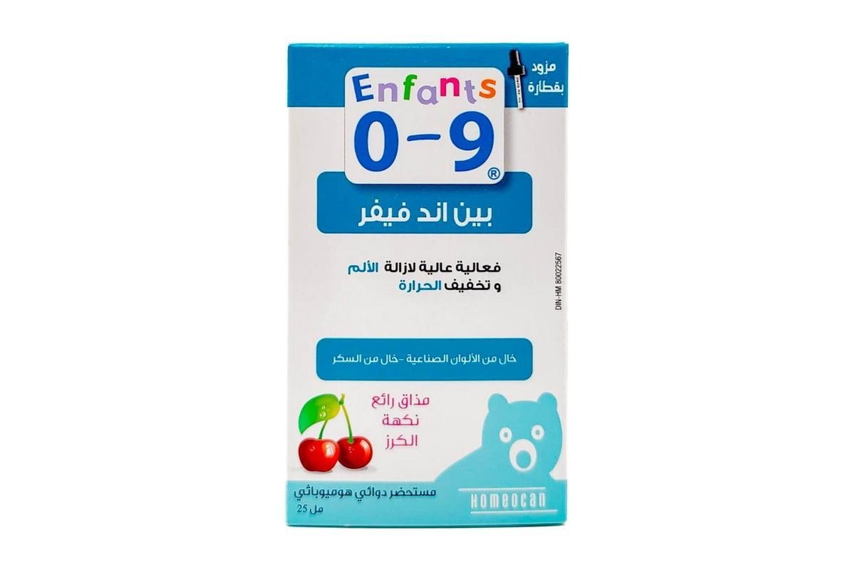 Homeocan Kids 0-9 Pain And Fever Homeopathic Medicine Cherry Flavour - Dye Free, Sugar Free 25M