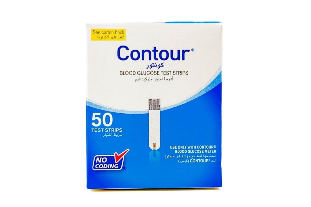 Contour Blood Glucose Test Strips 50s