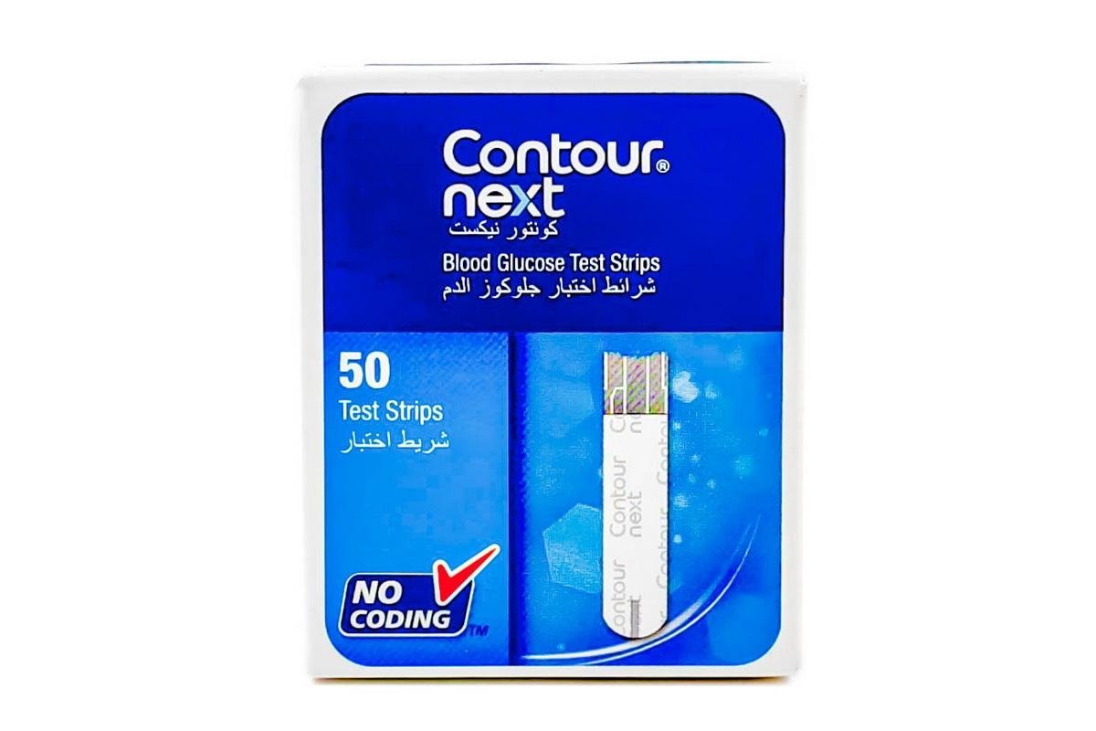 Bayer Contour Next Blood Glucose Test Strips, 50 Pieces