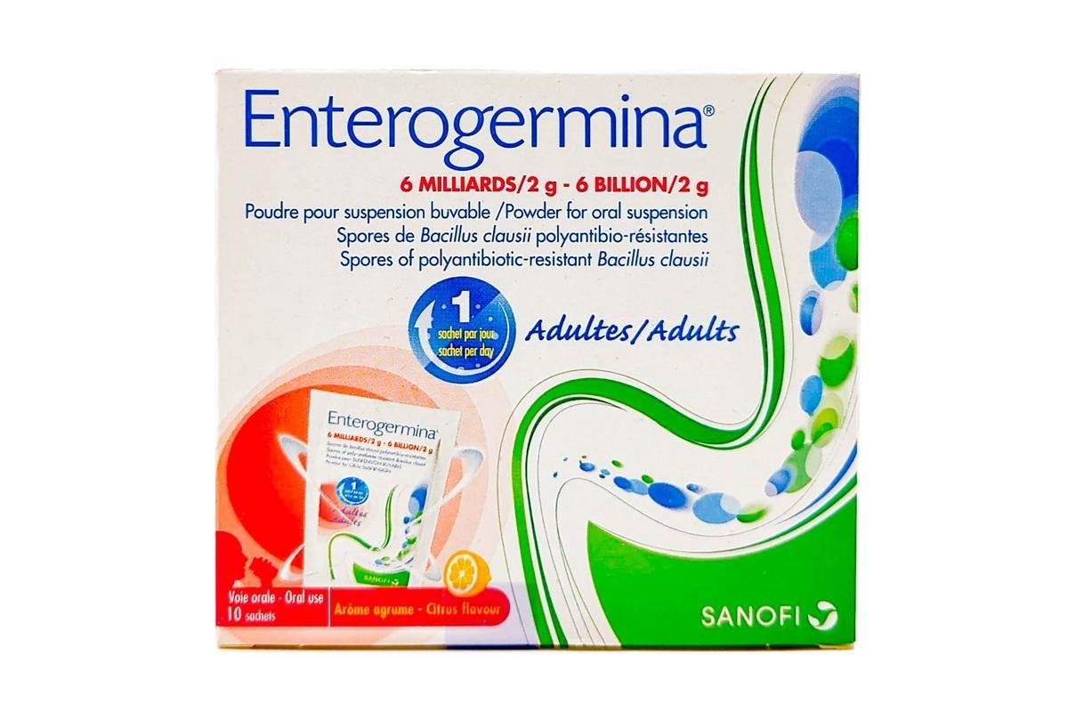 Enterogermina 6 Billion Oral Suspension Powder Citrus Flavor 10 Sachets