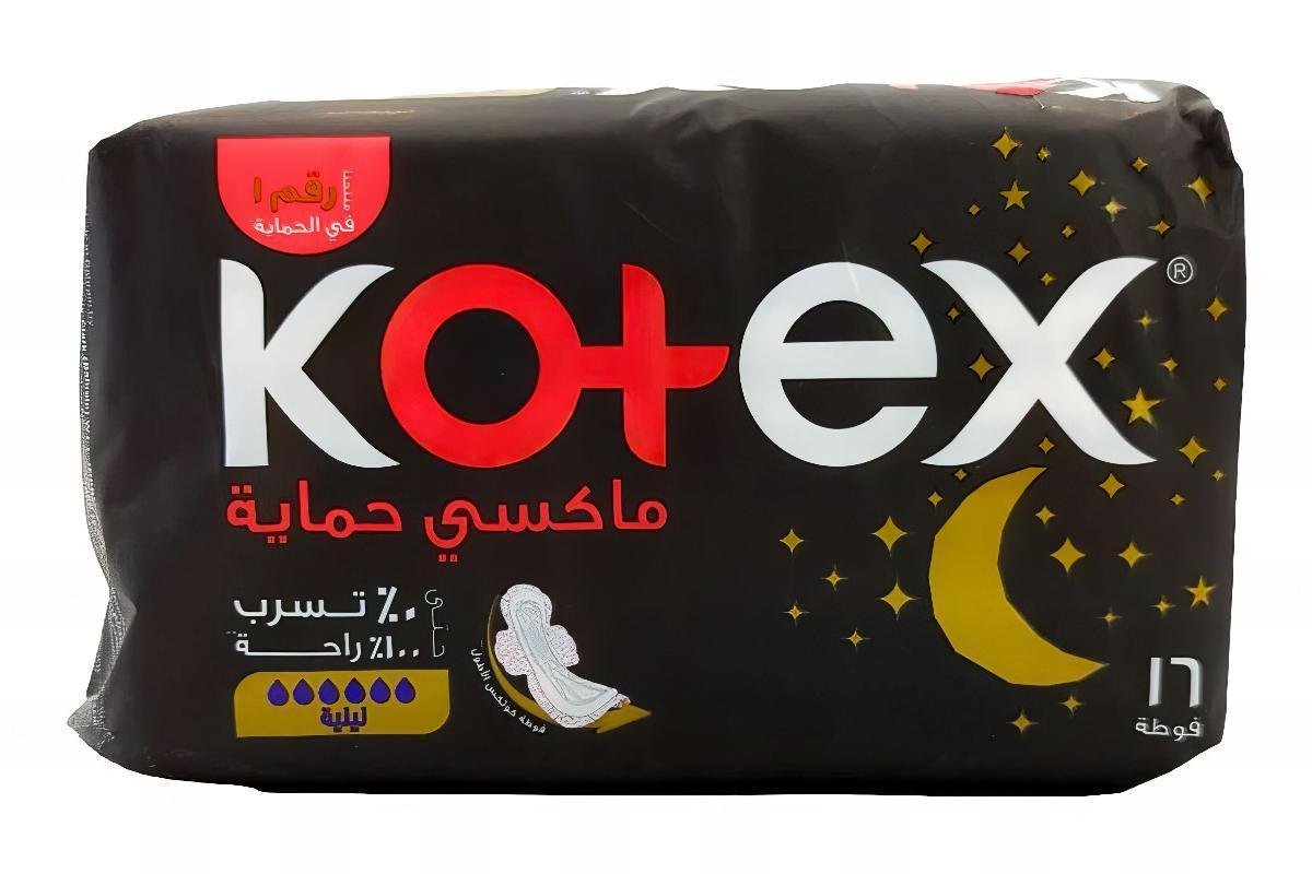 Kotex Maxi Night Time Sanitary Pads, 16 Pads
