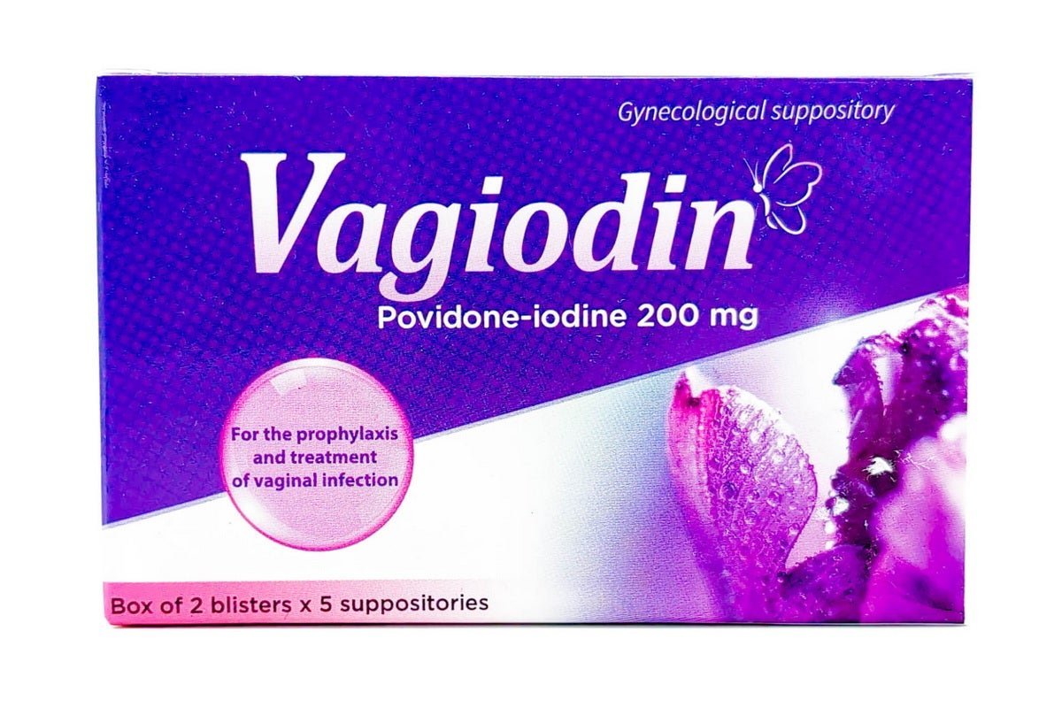 Vagiodin Povidone Iodine Vaginal Suppository, 2x5 Suppositories