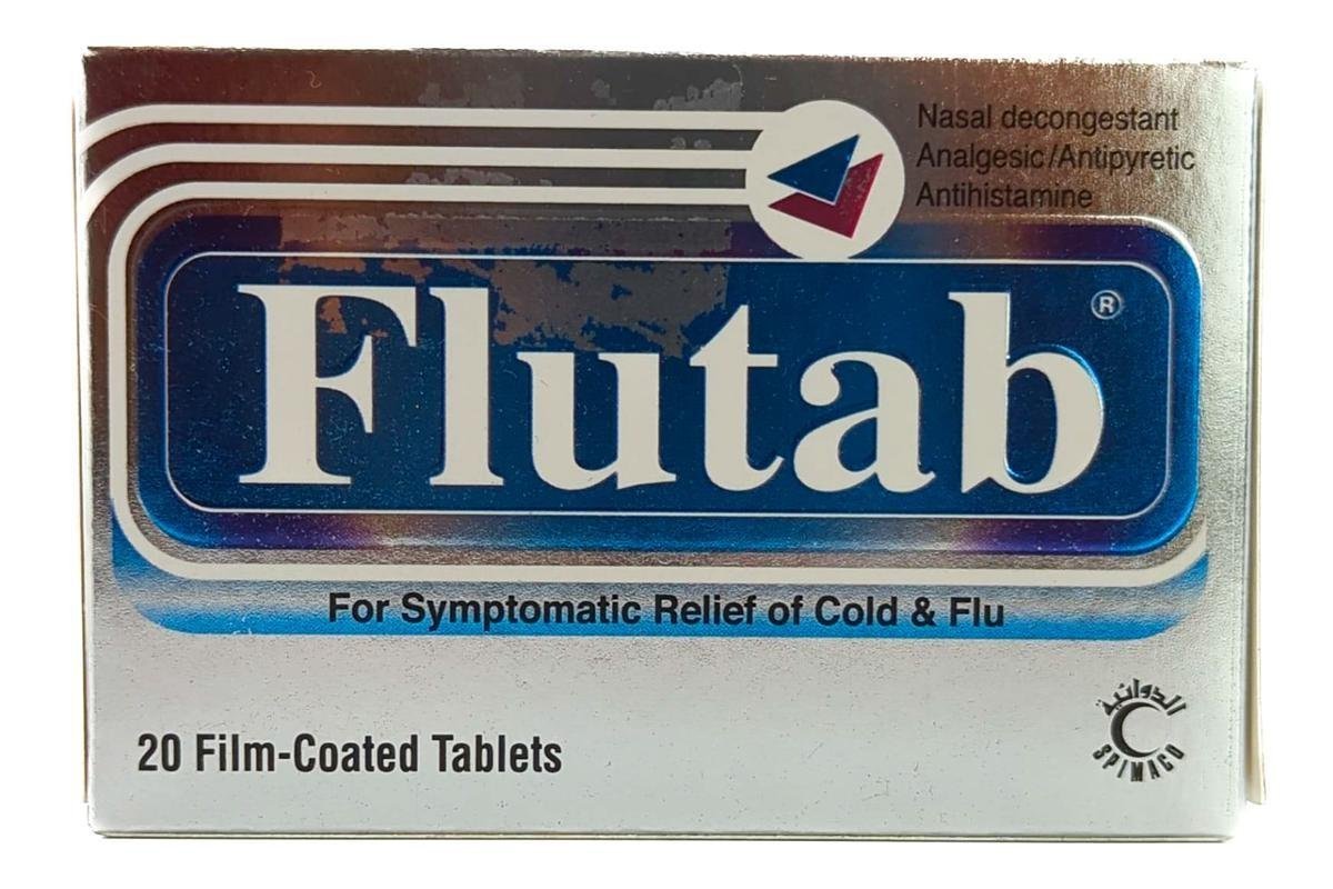 Flutab for Symptomatic Cold And Flu Relief Tablets, 20 Count