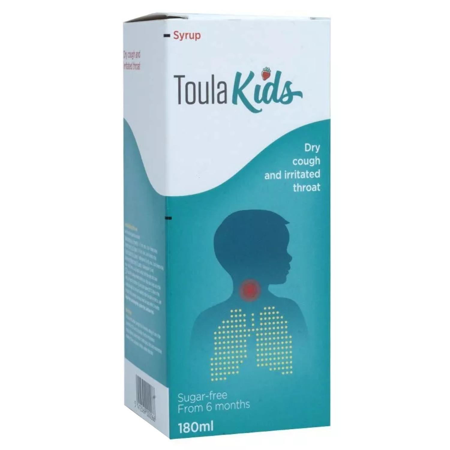 Toula Cough Syrups for Dry Cough and Irritated Throat, 180ml