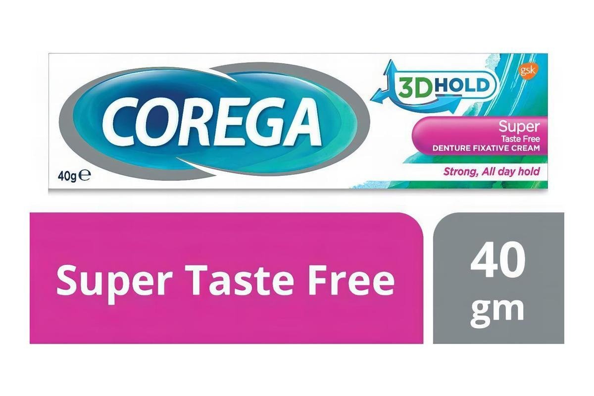 Corega Oral Fixative Super Taste Free Cream 40 g