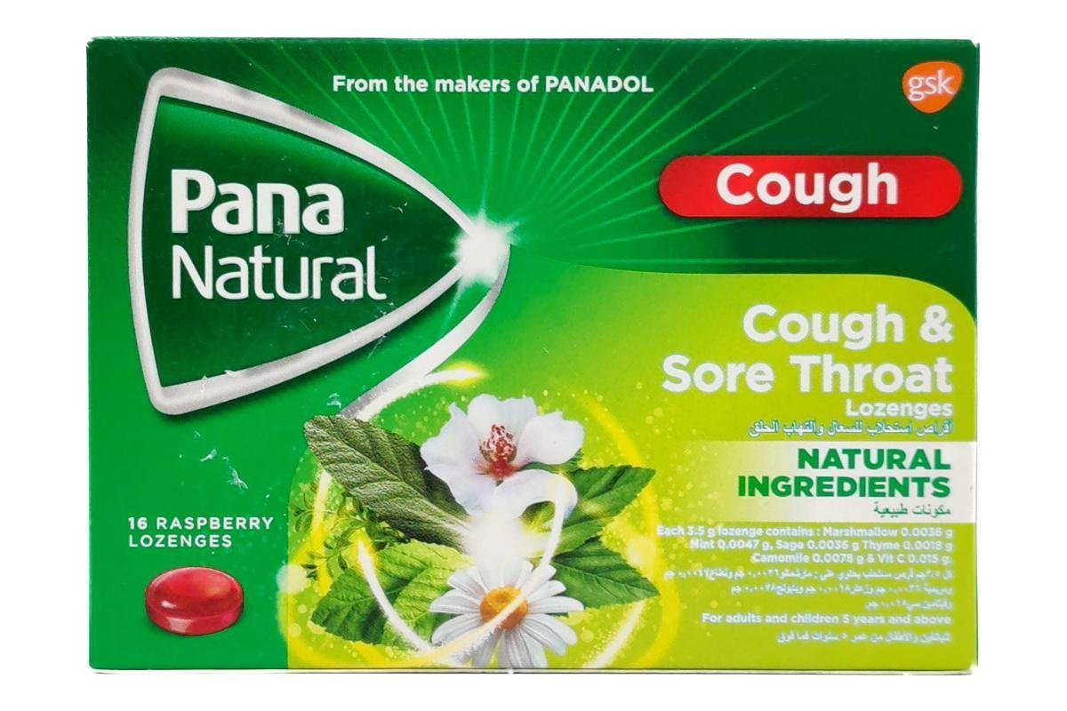Pana Natural Cough Lozenges, 16 Pieces