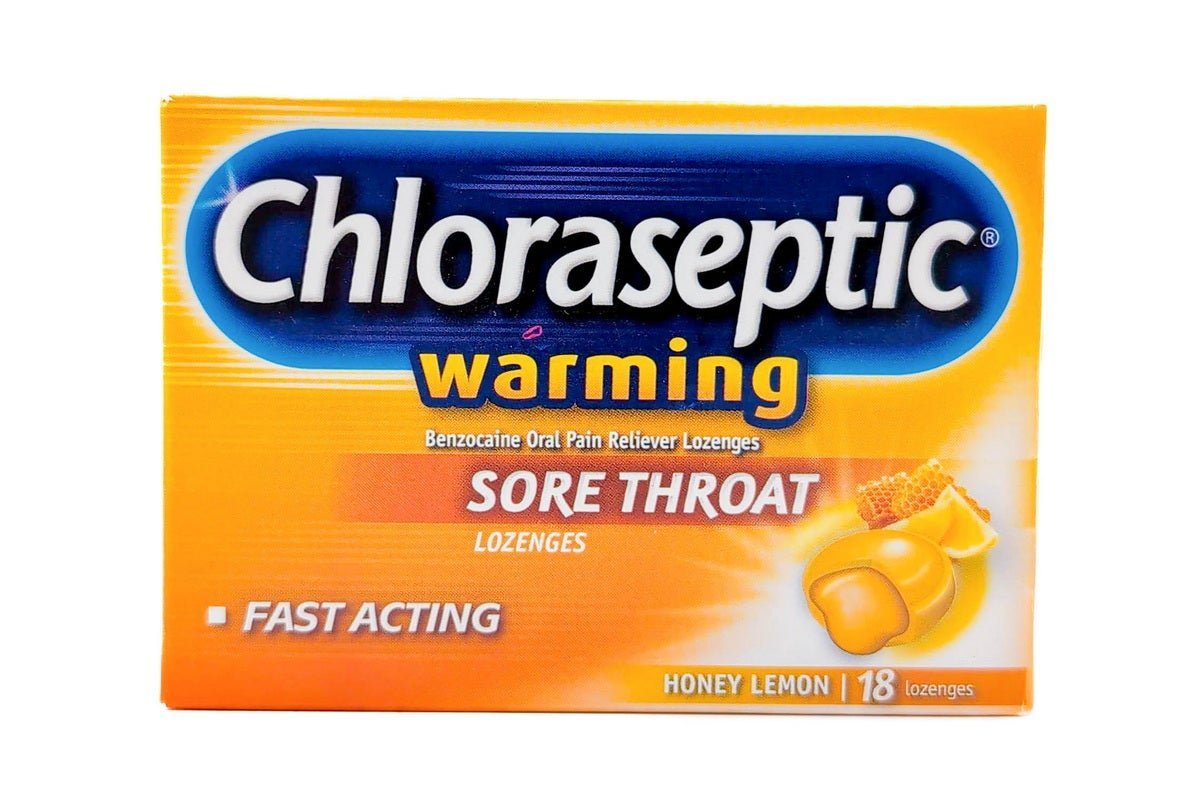 Chloraseptic Warming Honey And Lemon Lozenges 18 Pieces