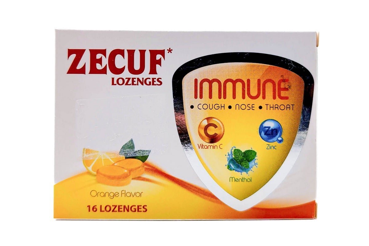 Zecuf Immune Orange Flavour Lozenges, 16 Pieces