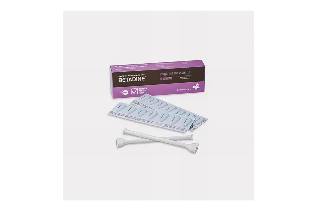 Betadine Vaginal Pessaries, 14 Pieces
