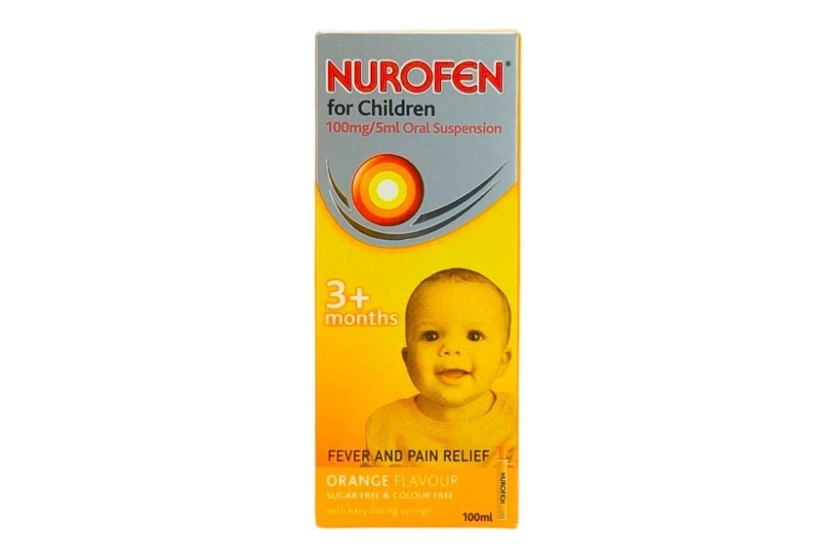 Nurofen Fever and Pain Relief for 3M+ Children Orange Flavor 100ml