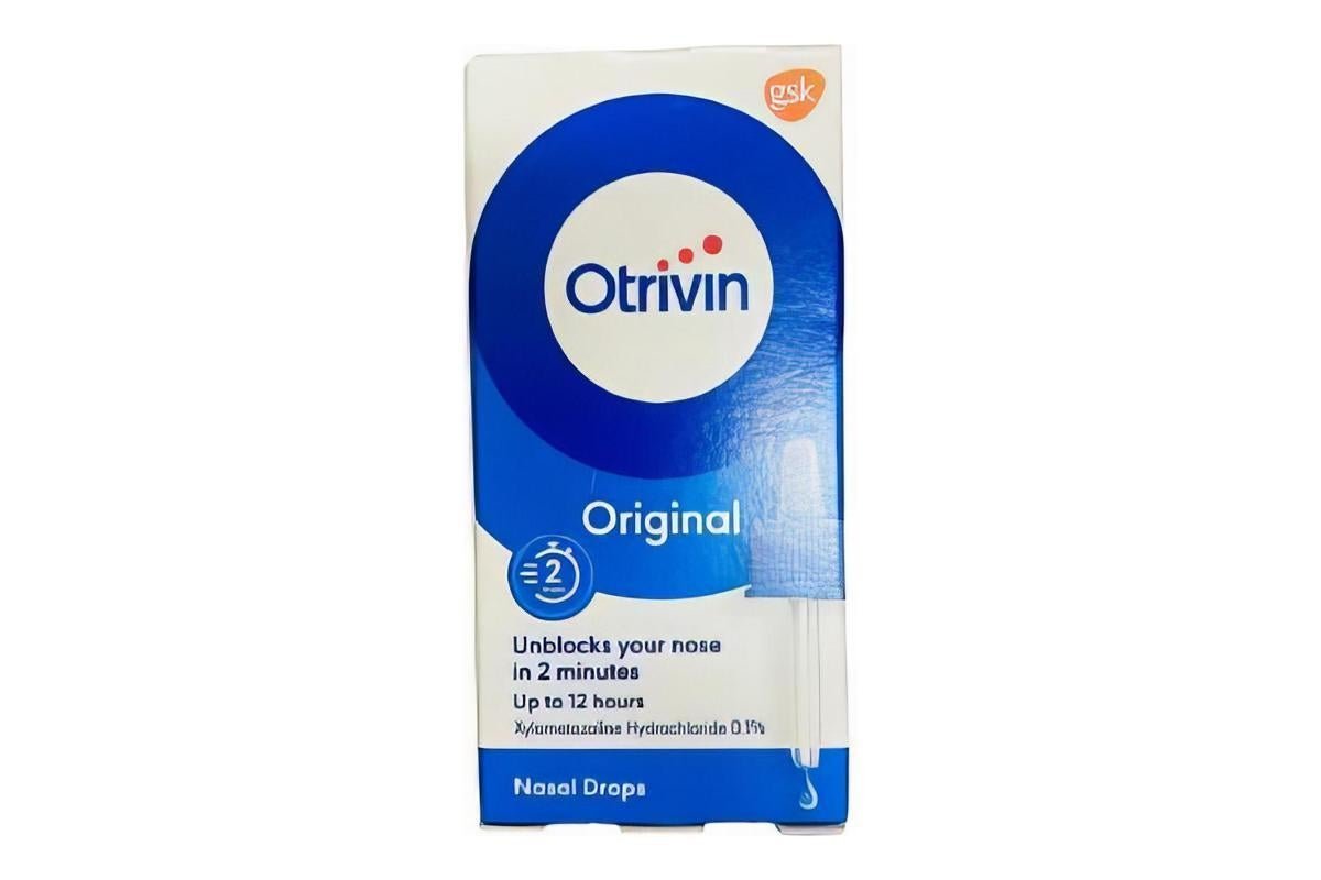 Otrivin 0.1% Xylometazoline HCL Nasal Drops, 10ml