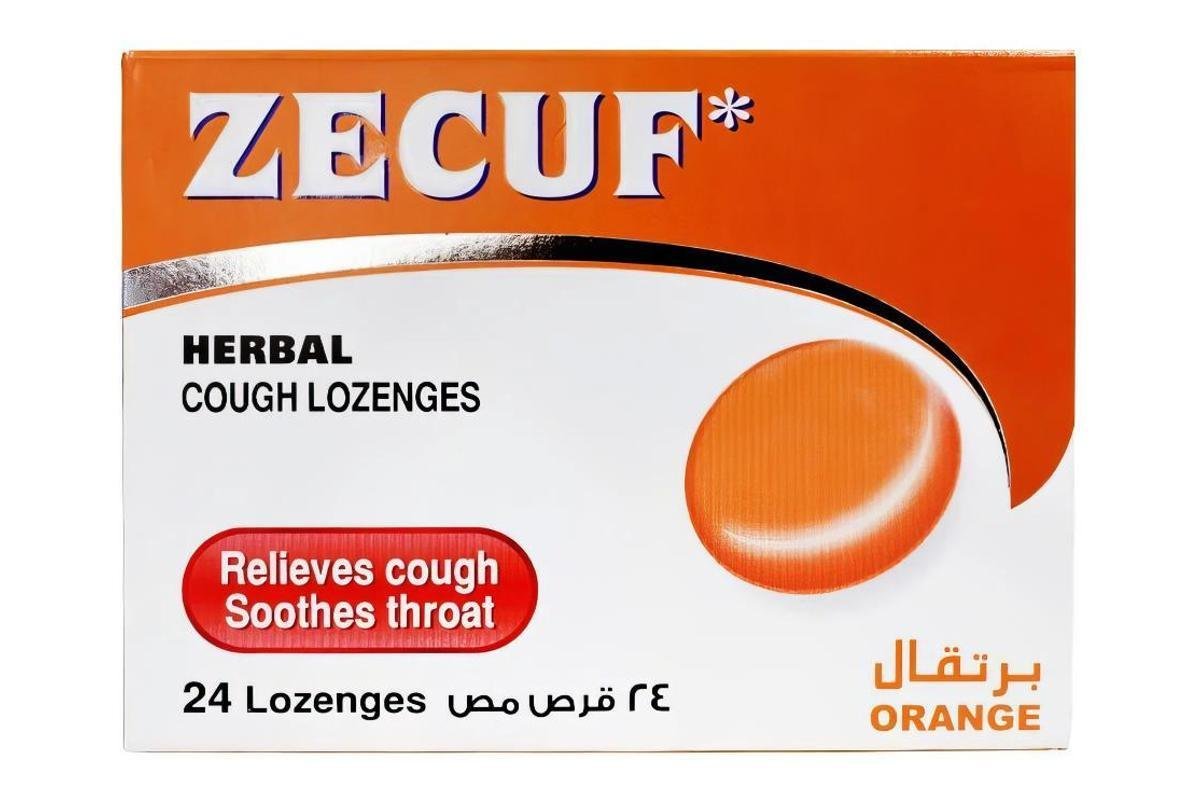 Zecuf orange lozenges 24s