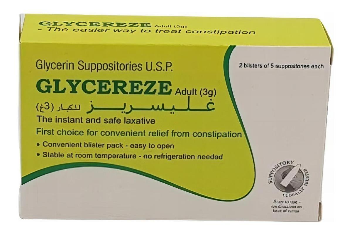 Glycereze adult supp 10s
