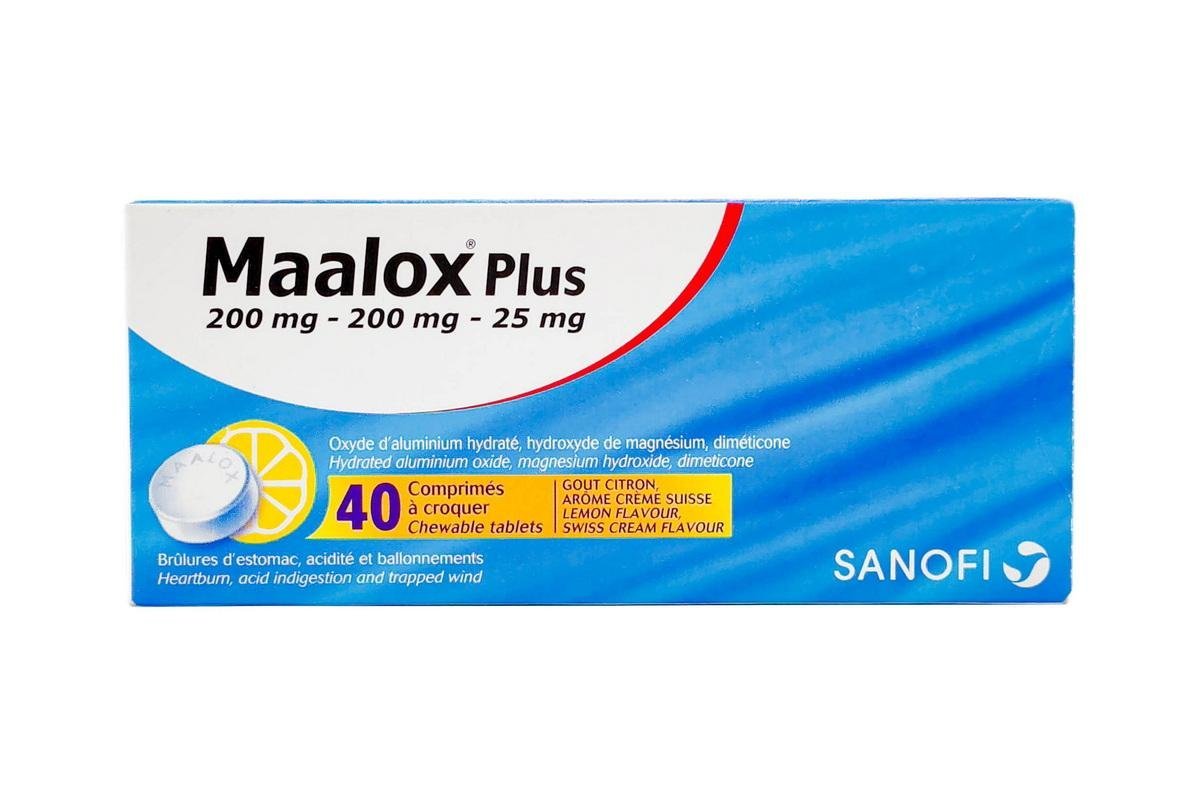 Maalox Plus 40 Tablets