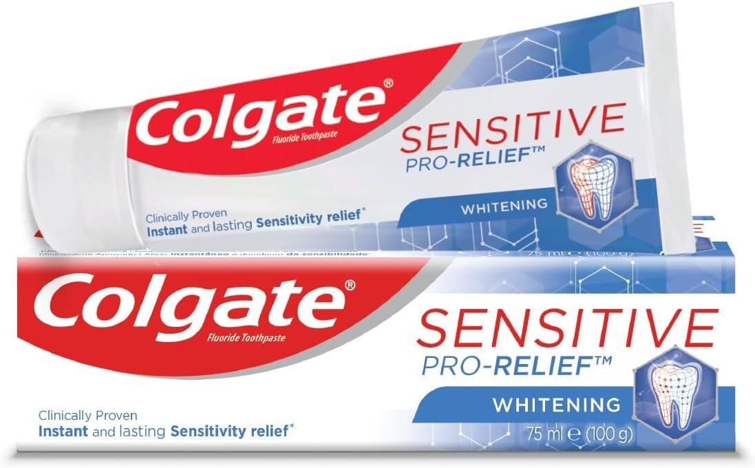 Colgate Sensitive Pro-Relief + Gentle Whitening Toothpaste, 75ml