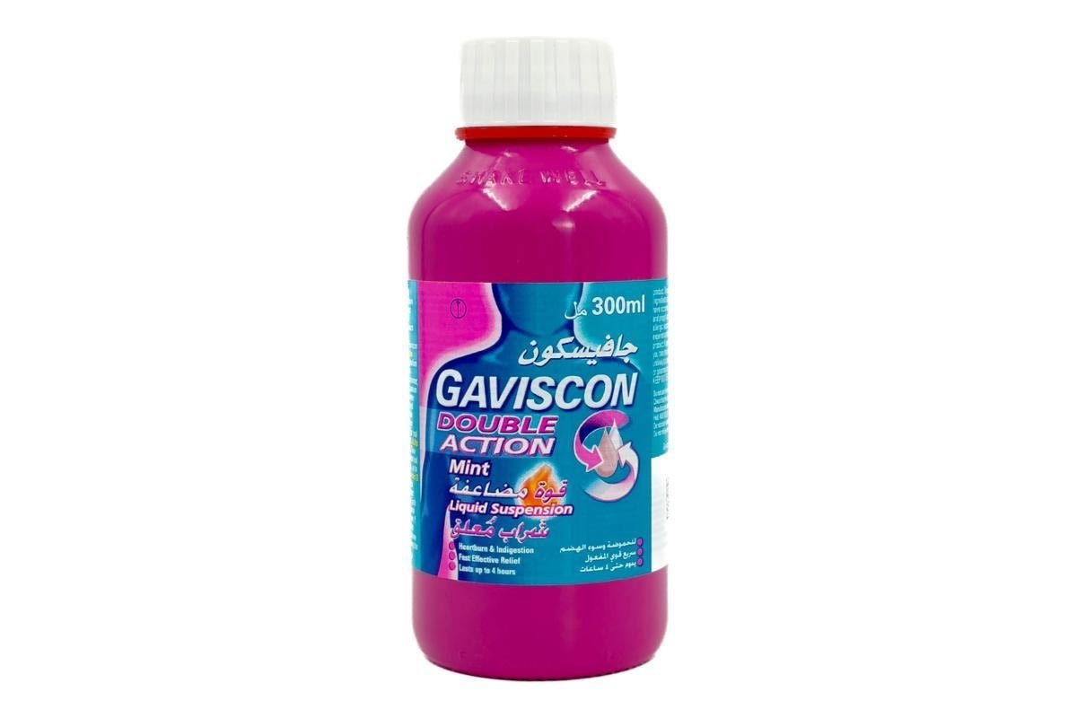 Gaviscon Double Action Mint Heartburn And Indigestion Liquid, 300ml