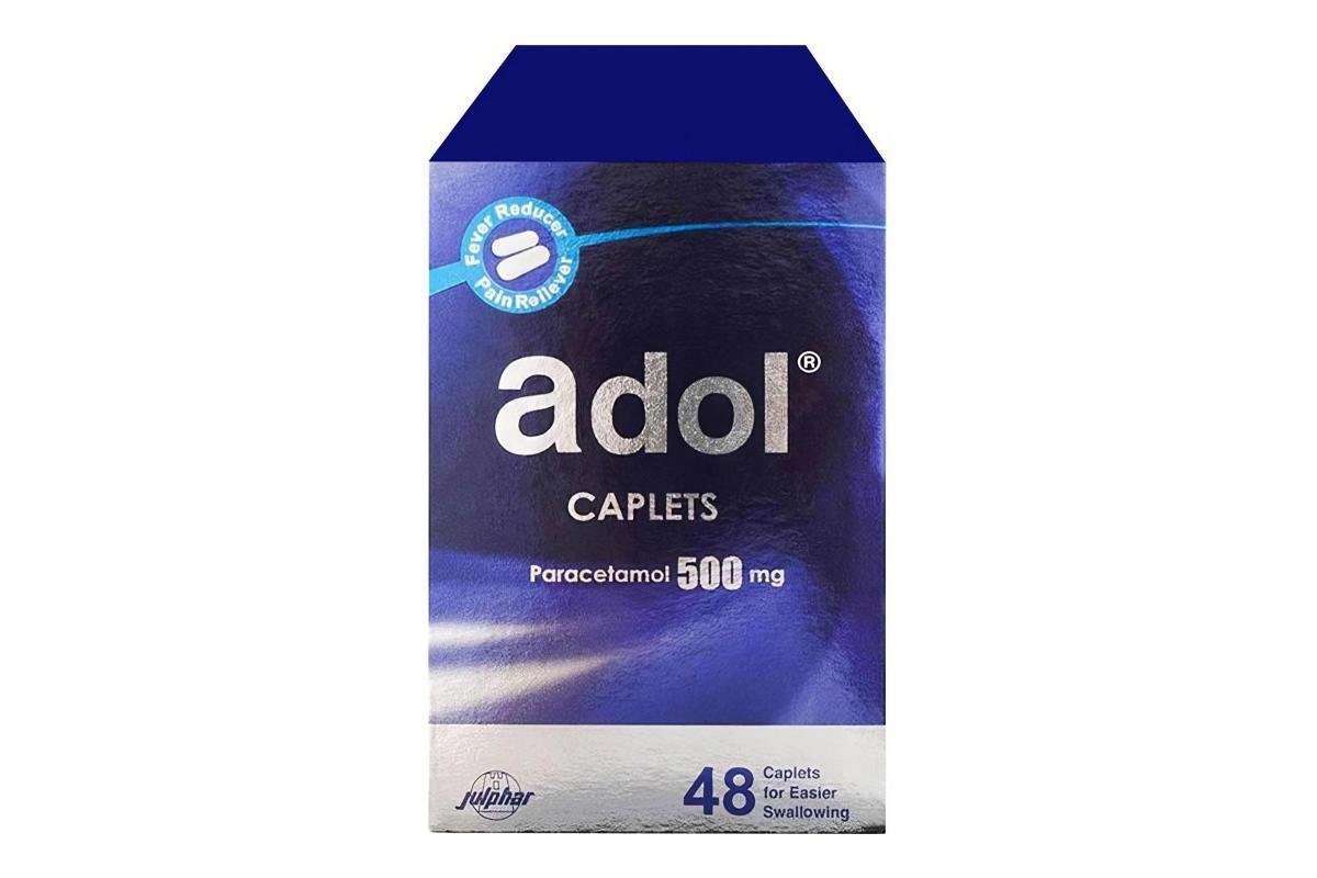 Adol Paracetamol Caplets, 48 Pieces