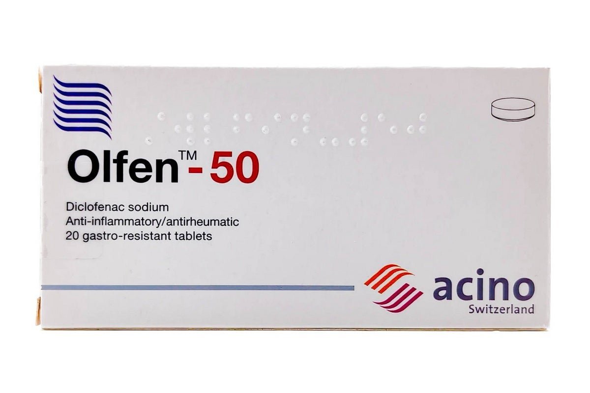 Olfen 50Mg Diclofenac Sodium 20 Tablets