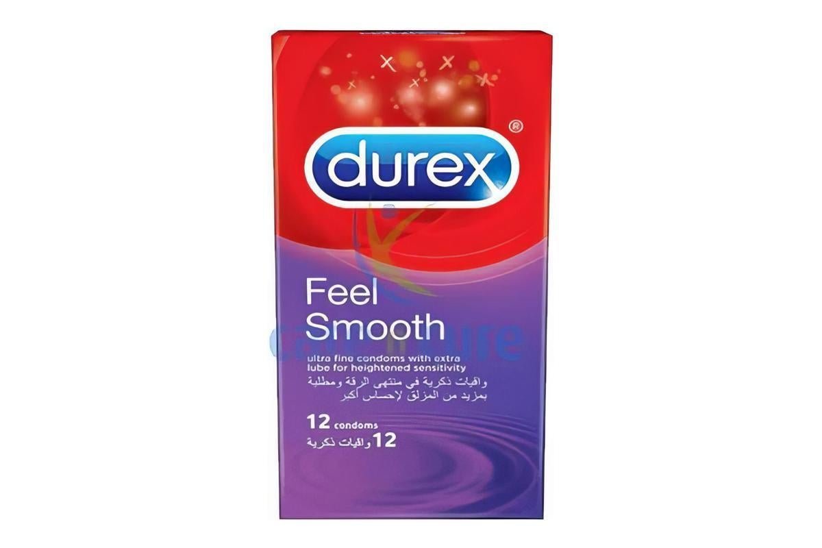 Durex Feel Smooth Condoms for Men, 6 Pieces