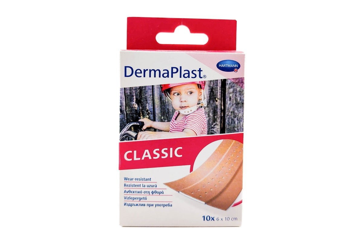Hartmann Dermaplast Classic Wear-Resistant Adhesive Plasters, 10x6x10cm