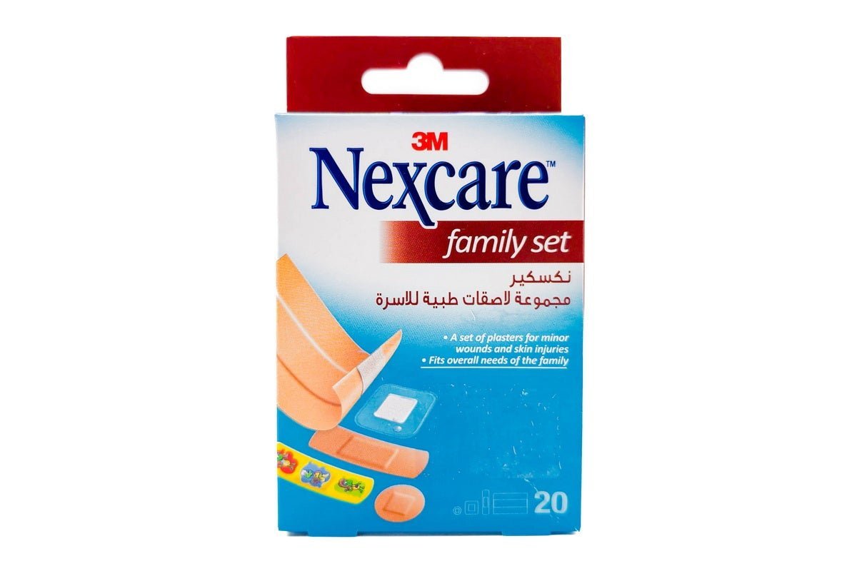 Nexcare Bandages/Plasters Family set, Assorted Sizes, 20 strips/Pack