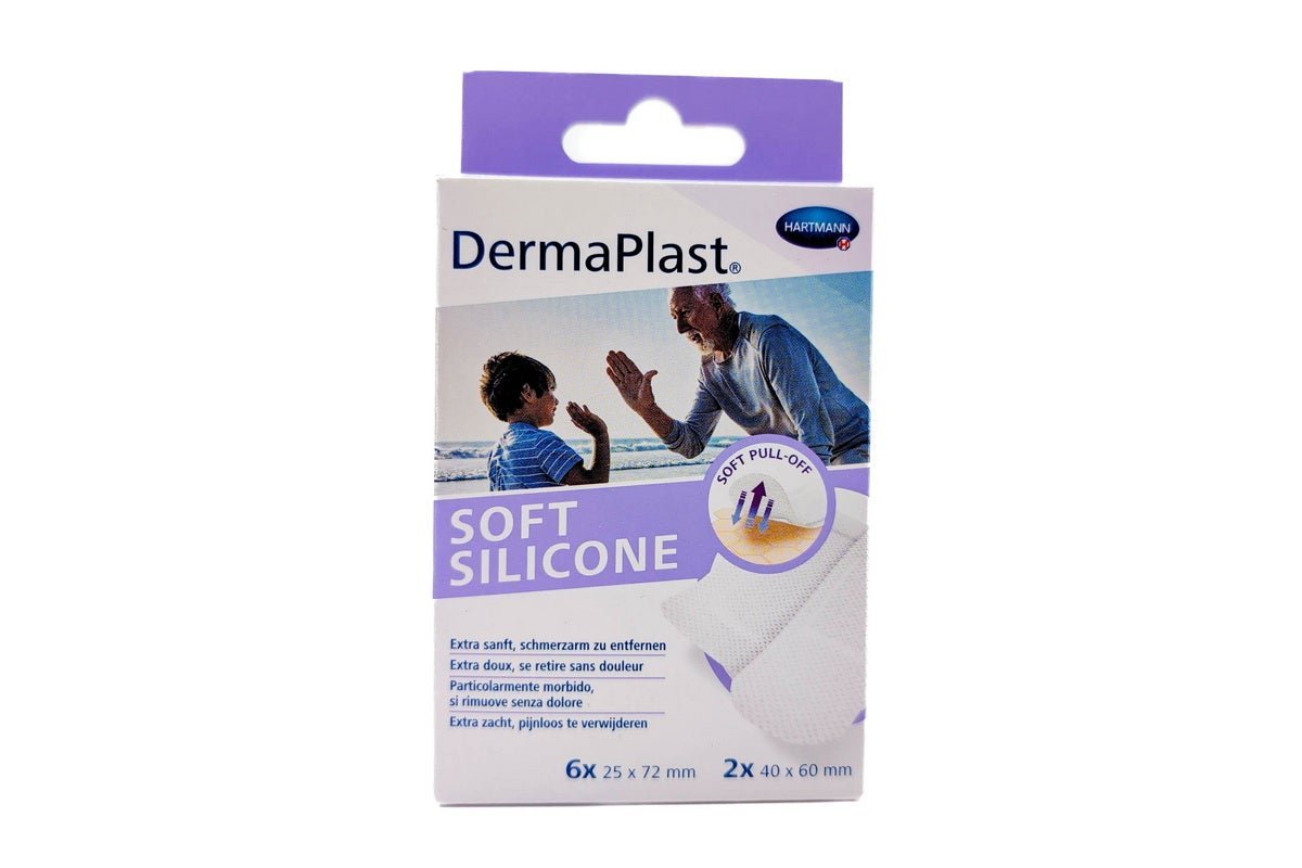Dermaplast Soft Silicone Plaster Assorted, 8 Count