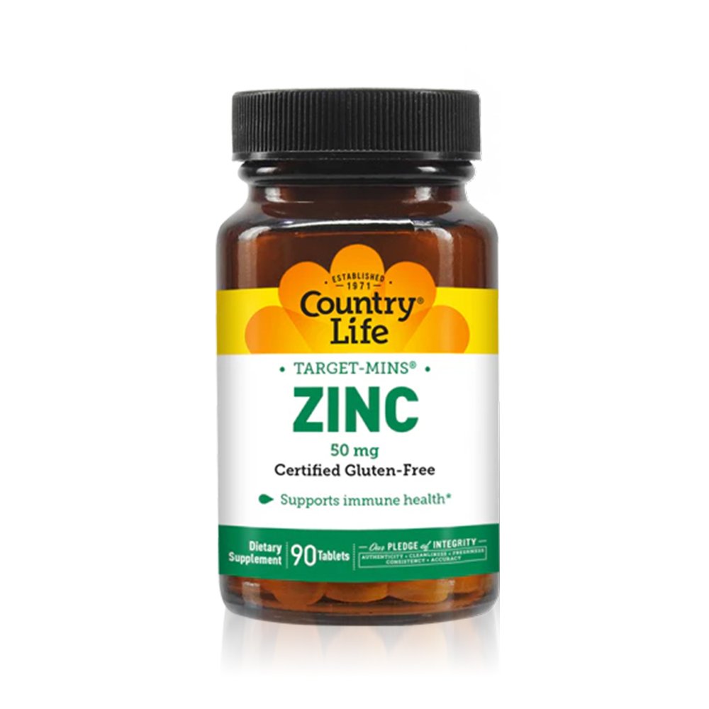 Country life zinc 50mg 90 tablets