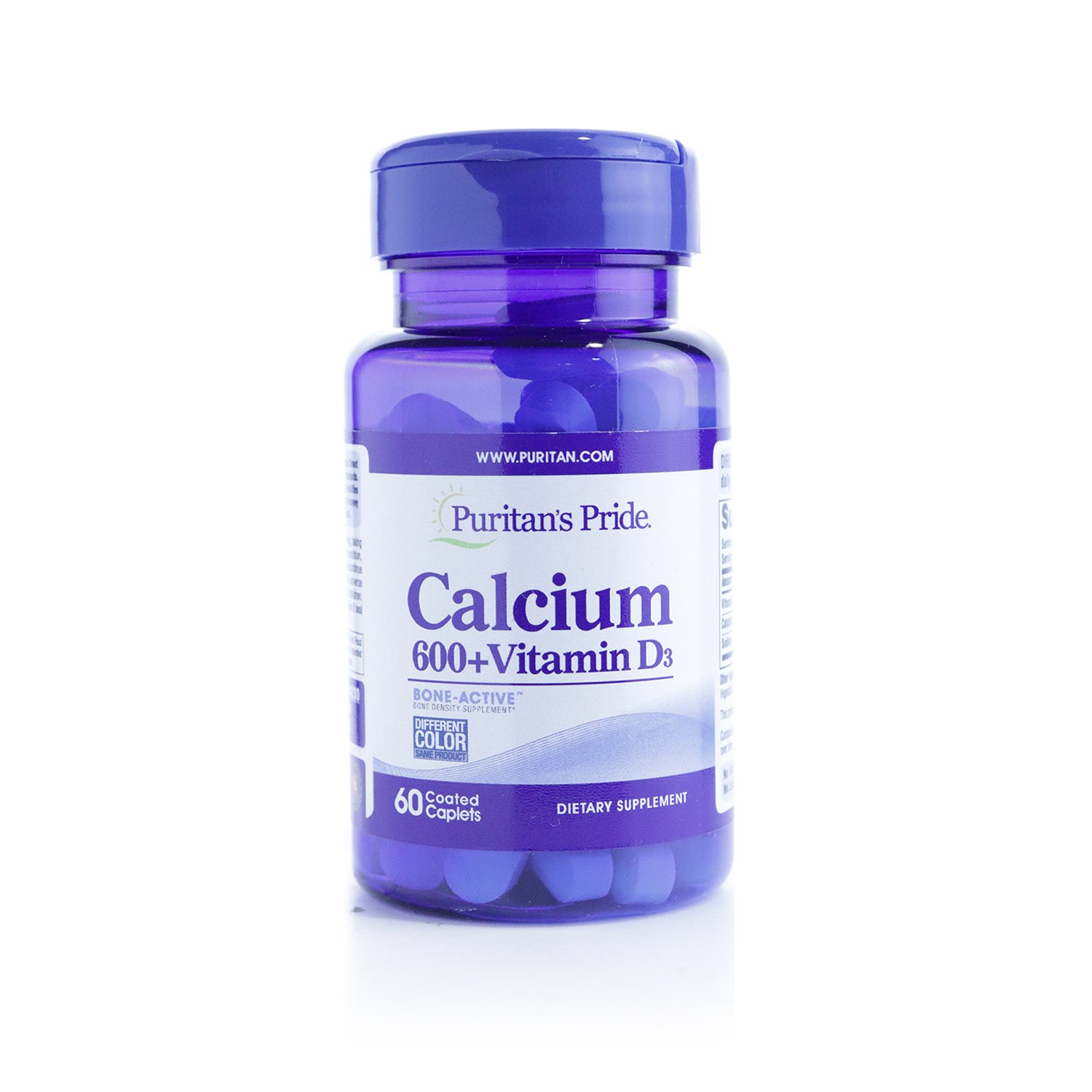 Puritan's Pride Calcium 600 Vitamin D Capsules
