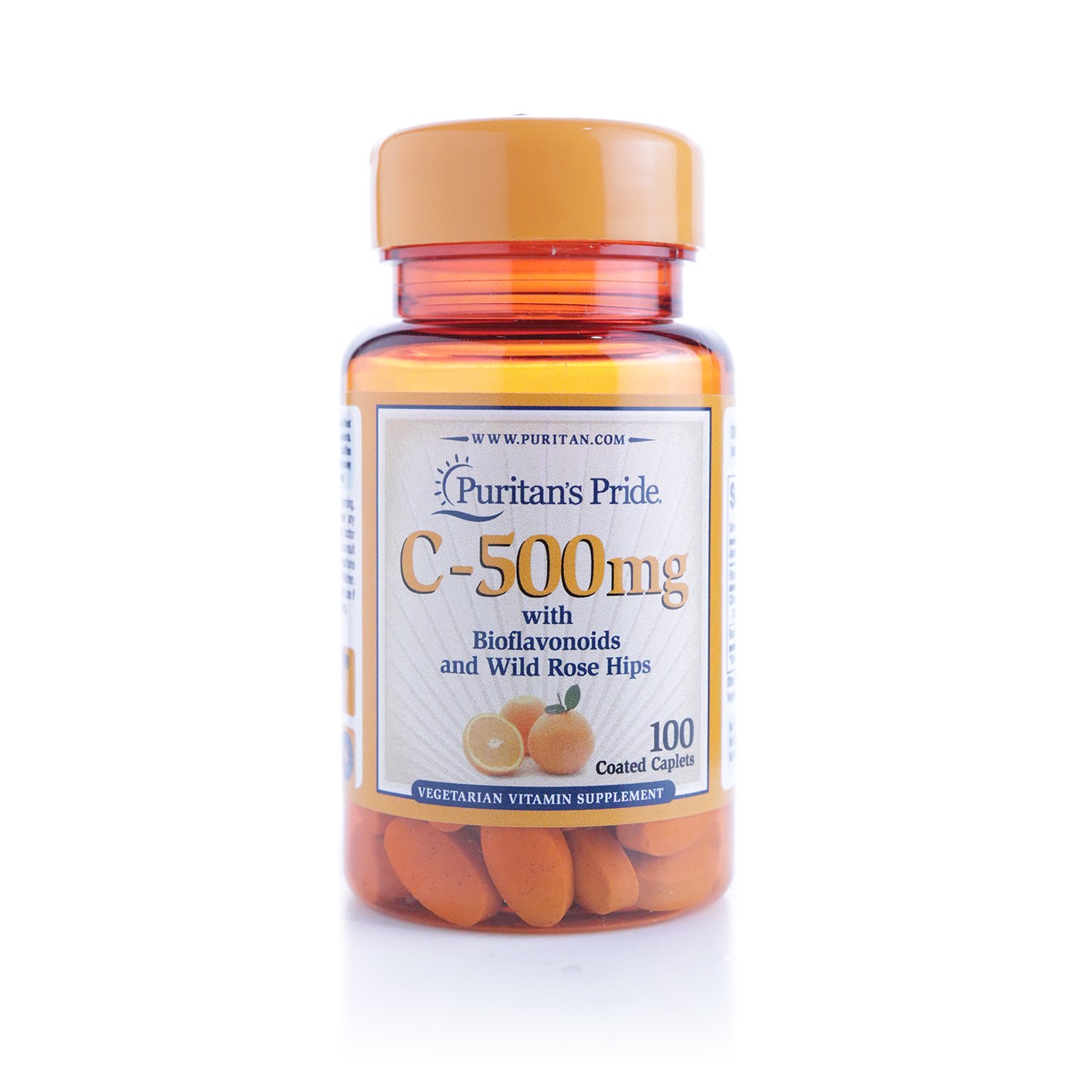 Puritan's Pride Vitamin C-500mg Rose Hips Capsules, 100's