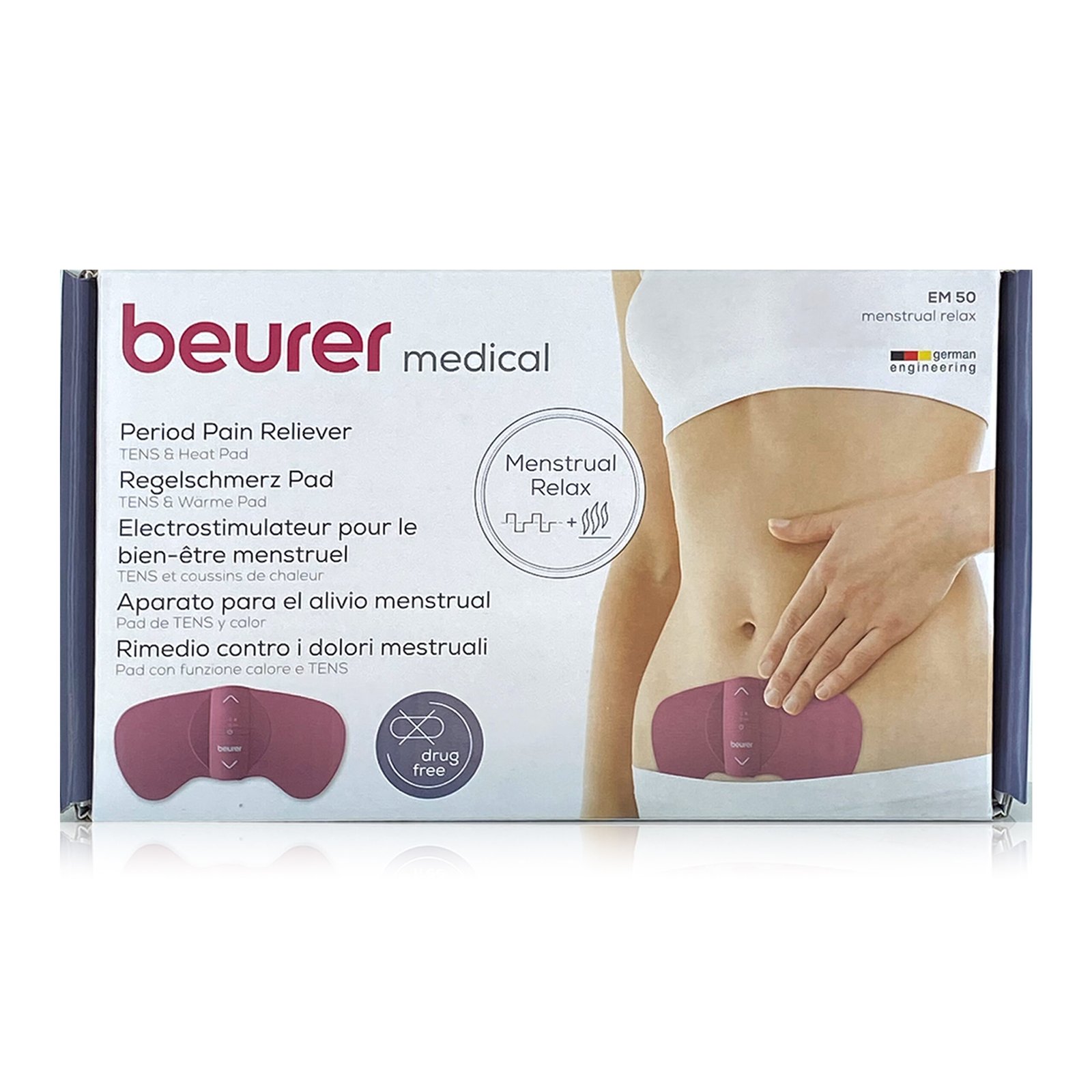 Beurer EM-50 Menstrual Relax Tens Heat Pad
