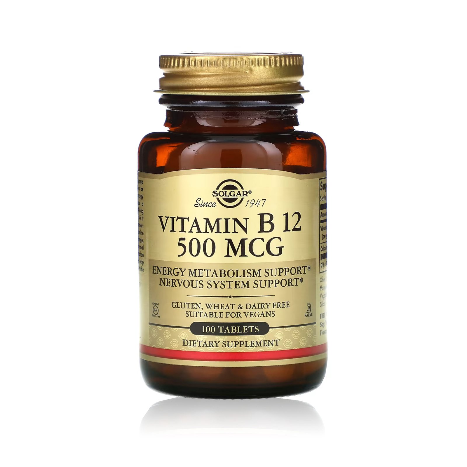 Solgar vitamin b12 500 mcg 100 tablets