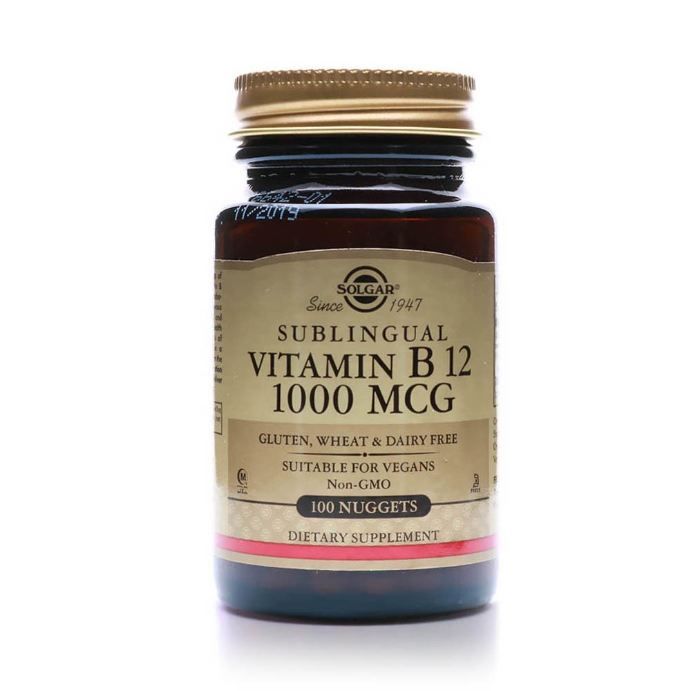 Solgar VitaminB-12 Nugg 1000mcg, 100's