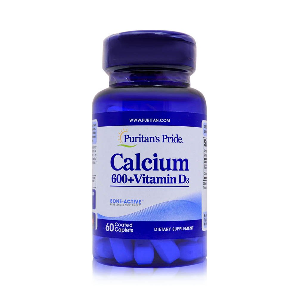 Puritan's Pride Calcium 600+Vitamin D Tablets