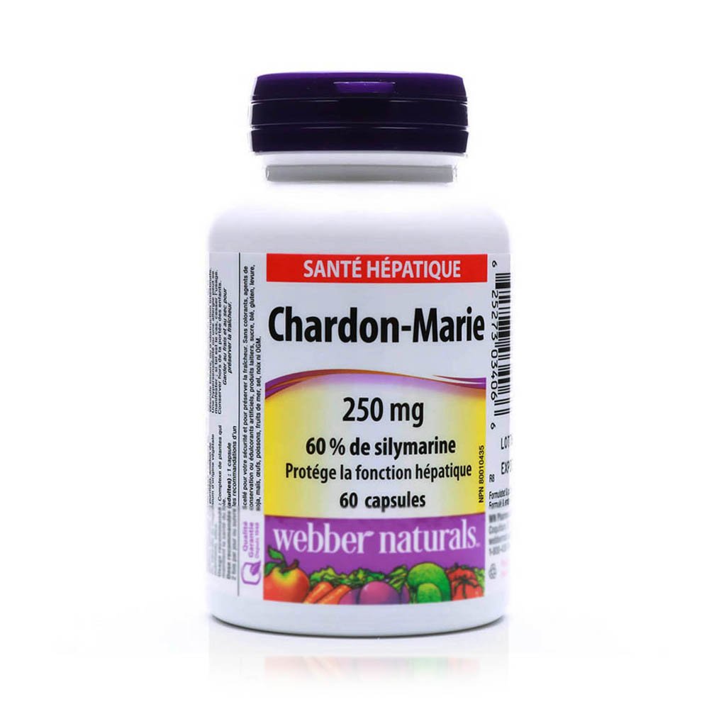 Webber Naturals Milk Thistle 250mg Capsules