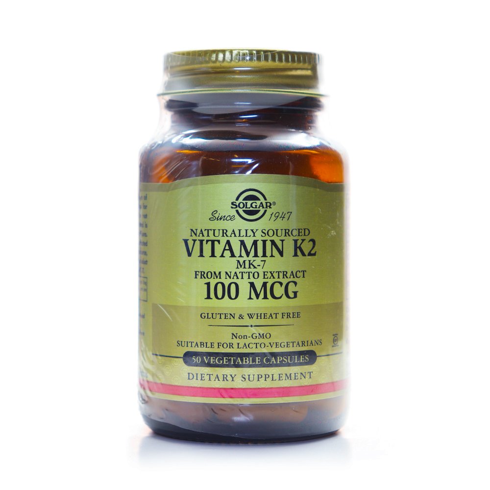 Solgar Natural Vit-K 2mcg Veg Capsules